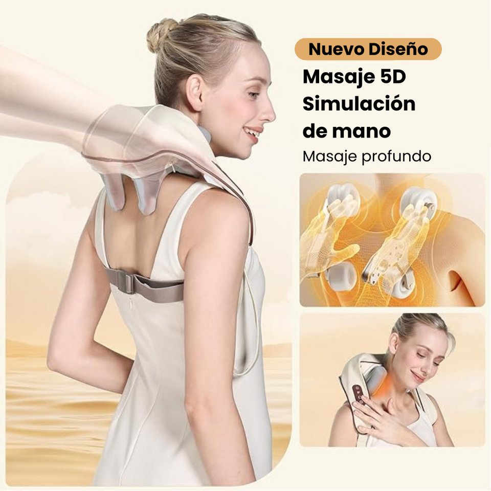 MASAJEADOR DE ESPALDA, CUELLO Y HOMBROS RELAXCOMFORT ™💆