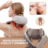 MASAJEADOR DE ESPALDA, CUELLO Y HOMBROS RELAXCOMFORT ™💆